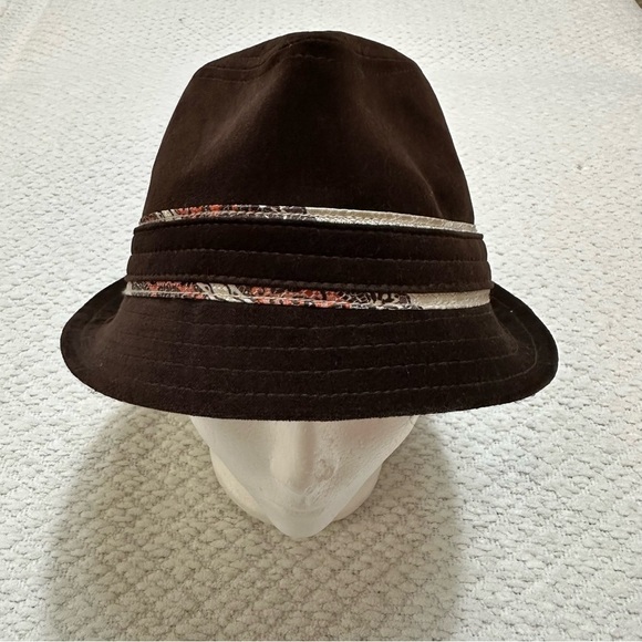 Goorin Bros Brown Velvet Fedora Hat Size Medium main image 7